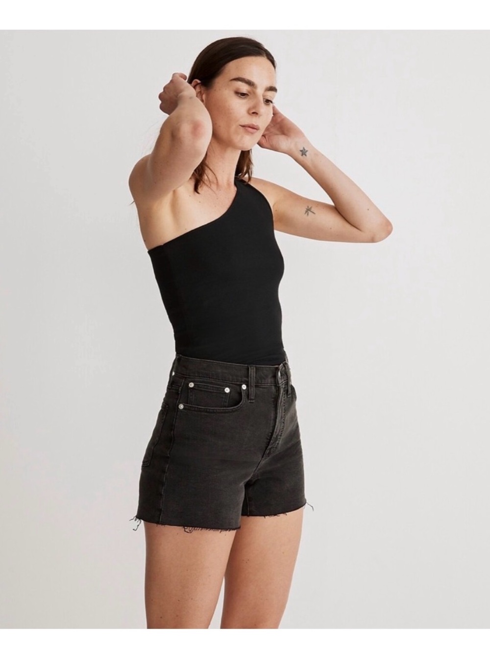 Madewell high rise denim short
